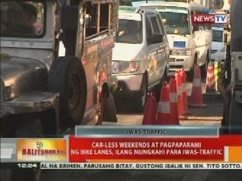 BT: Car-less weekends at pagpaparami ng bike lanes, ilang mungkahi para iwas-traffic