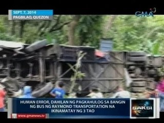 Saksi: Human error, dahilan ng pagkahulog sa bangin ng bus sa Pagbilao kung saan 3 ang namatay