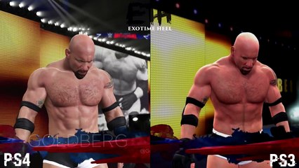 WWE 2K17 - PS4 vs PS3 Goldberg Entrance