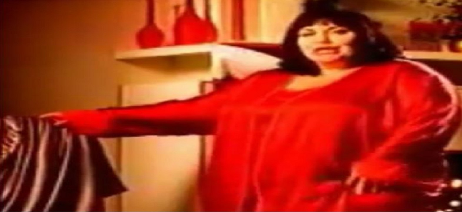 DAWN FRENCH IN RED SATIN ROBE AND GOWN SLITHERING  (for 4mins 48secs)