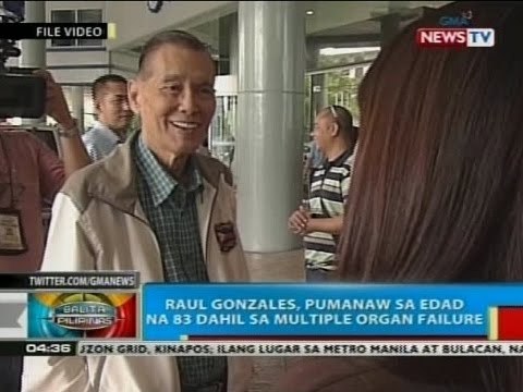 BP: Raul Gonzalez, pumanaw sa edad na 83 dahil sa multiple organ failure