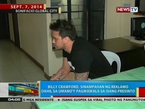 BP: Billy Crawford, sinampahan ng reklamo dahil sa umano'y pagwawala sa isang presinto