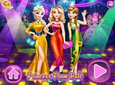 ♥ Disney Frozen Dressup Games For Girls Elsa Anna Rapunzel Prom ♥