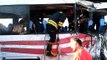 Rize'de çay yüklü TIR yolcu midibüsü ile çarpıştı