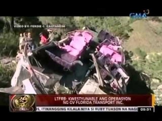 24 Oras: LTFRB: Kwestyunable ang operasyon ng GV Florida Transport Inc.