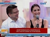 UB: Heart Evangelista, sinorpresa ni Sen. Chiz Escudero sa TV interview