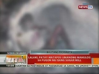 BT: Lalaki, patay matapos umanong mahulog sa pugon ng isang sugar mill