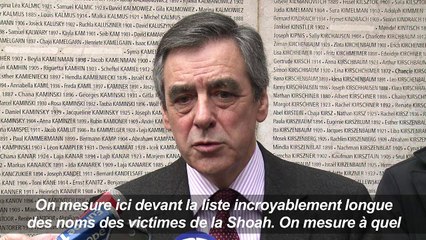 François Fillon au Mémorial de la Shoah