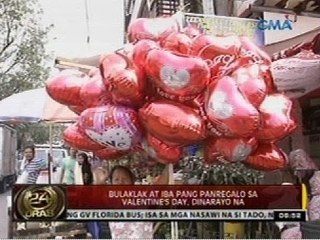 24ORAS: Bulaklak at iba pang panregalo sa Valentine's Day, dinarayo na