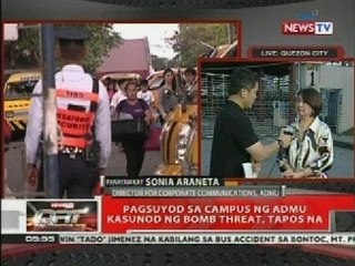 QRT: Pagsuyod sa campus ng ADMU kasunod ng bomb threat, tapos na