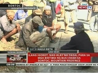 Ilang igorot, nag-alay ng dasal para sa mga biktima ng bus crash sa Bontoc, Mt. Province