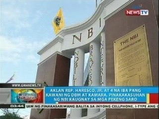 Aklan Rep. Haresco, Jr., pinakakasuhan ng NBI kaugnay sa mga pekeng saro