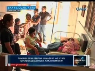 Saksi: Tumagilid na jeep sa Abra na ikinasawi ng 5 tao, overloaded; driver, nakainom umano