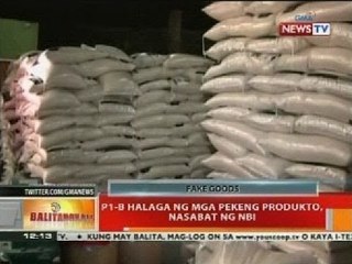 BT: P1-B halaga ng mga pekeng produkto, nasabat ng NBI