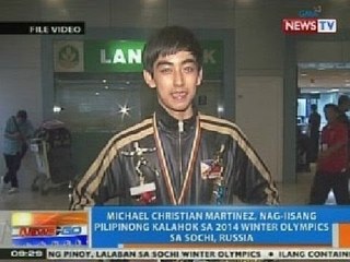 NTG: Michael Christian Martinez, nag-iisang Pinoy na kalahok sa 2014 Winter Olympics