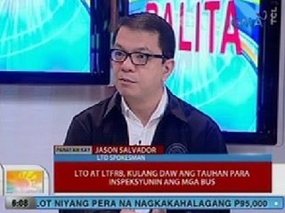 UB: LTO at LTFRB, kulang daw ang tauhan para inspeksyunin ang mga bus