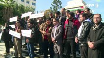 تظاهرة ضد قرار نقل السفارة الأميركية من تل أبيب الى القدس