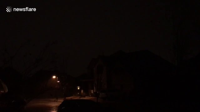 Tornado sirens heard as tornado approaches in Texas, USA