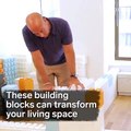 I blocchi Lego per ridistribuire gli ambienti di casa o ufficio. Divertimento assicurato!