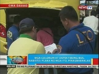 BP: Mga colorum at depektibong bus sa Davao City, nabisto