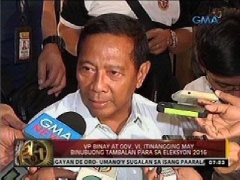 24 Oras: VP Binay at Gov. Vi, itinangging may binubuong tambalan para sa Eleksyon 2016