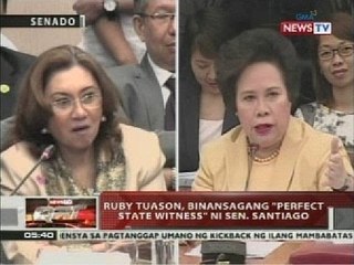 QRT: Ruby Tuason, binansagang 'perfect state witness' ni Sen. Santiago