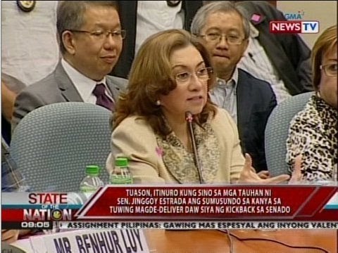 SONA: Ruby Tuason, personal daw na iniabot kay Sen. Estrada ang umano'y kickback mula sa Pork Barrel