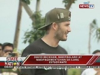 SONA: David Beckham, namigay ng bakuna sa ilang bata sa Tanauan, Leyte