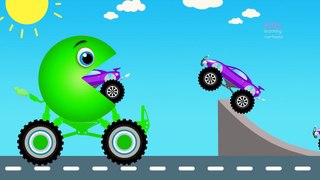 Learn Colors with Car Packman - Play Cars Toys - Preschool Learning Colours Pacman for Kids Toddlers