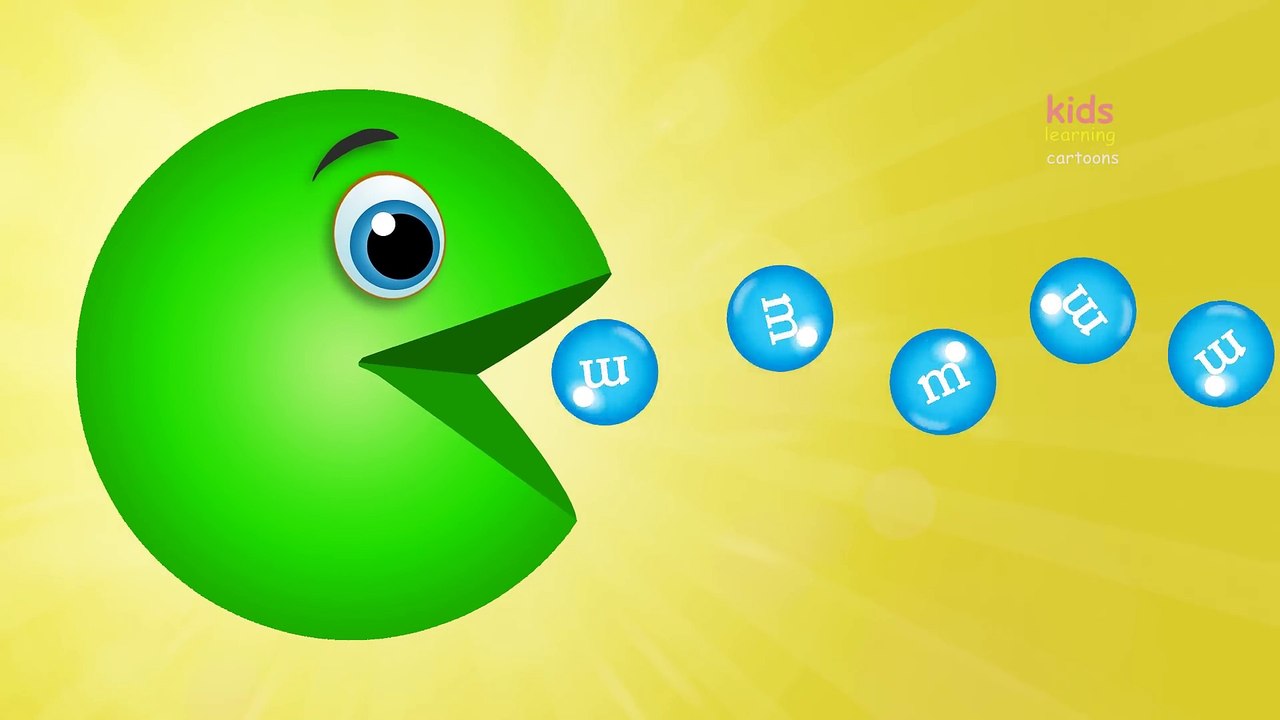 Learn Colors with Colors Candy - Packman M&Ms - Colors for Children, Pacman Learning to Kids Toddler