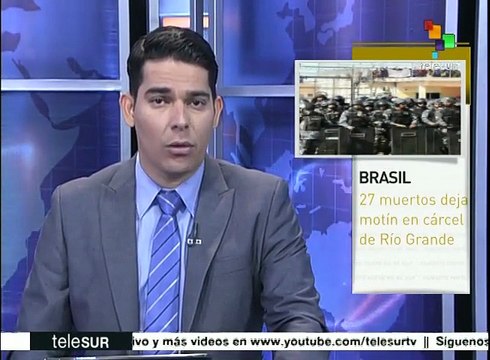 Brasil: 27 reos muertos en motín carcelario al norte del país