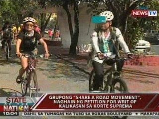 Grupong 'Share a road movement', naghain ng petition for Writ of Kalikasan sa Korte Suprema