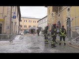 Norcia (PG) - Terremoto, messa in sicurezza di Via Roma (16.01.17)