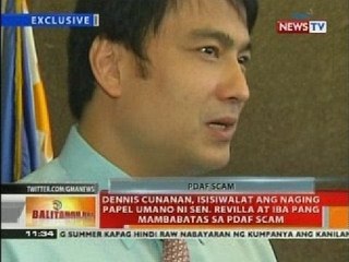 Dennis Cunanan, isisiwalat ang naging papel umano ni Sen. Revilla at iba pang mambabatas