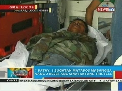 BP: 1 patay, 1 sugatan matapos mabangga ng sinasakyang tricycle sa Ilocos Norte