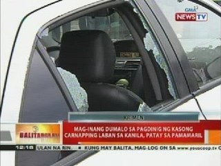 Mag-inang dumalo sa pagdinig ng kasong carnapping laban sa kanila, patay sa pamamaril
