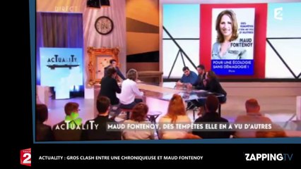 Actuality : Une chroniqueuse quitte le programme après son clash avec Maud Fontenoy (Vidéo)