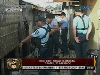 24oras: Drug raid, nauwi sa barilan; 7 patay, 35 arestado