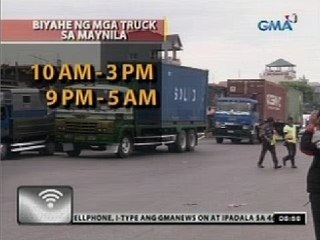 24oras:  Truck holiday sa Lunes, itutuloy raw kahit pinaikli na ang truck ban sa Maynila