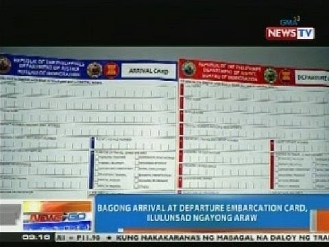 NTG: Bagong arrival at departure embarcation card, ilulunsad ngayong araw