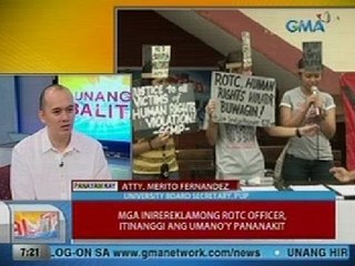 UB: Ilang PUP students Sta. Mesa, nangalap ng lagda para ipanawagan ang tuluyang pagbuwag sa ROTC