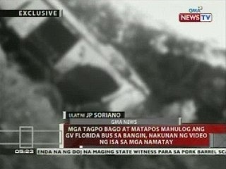 QRT: Mga tagpo bago at matapos mahulog ang GV Florida bus bangin, nakunan ng video