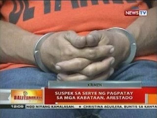 BT: Suspek sa serye ng pagpatay sa mga kabataan, arestado