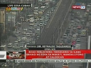 QRT: Road reblocking, isasagawa sa ilang bahagi ng EDSA sa Makati, Mandaluyong at Caloocan
