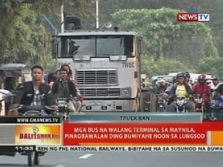 Ilang bus operator, sasama sa strike ng asosasyon ng truckers laban sa daytime truck ban ng Maynila