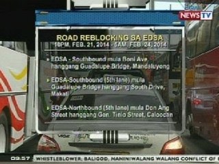 Download Video: NTG: Alamin ang mga road reblocking sa EDSA ngayong weekend