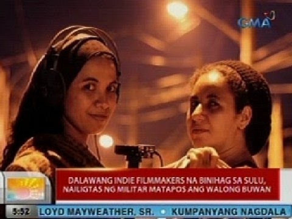 UB: 2 indie filmmakers na binihag sa Sulu, nailigtas ng militar