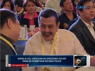 Saksi: Manila LGU, naglaan ng window hours para sa pagbiyahe ng mga truck