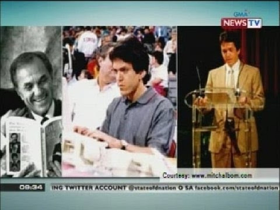 SONA: Int'l best selling author na si Mitch Albom, nasa bansa para sa kanyang book promotional tour