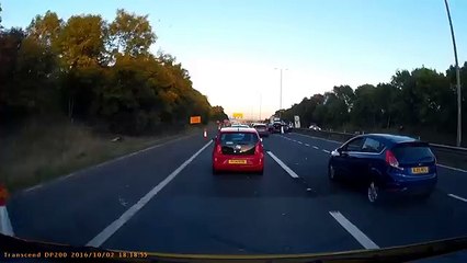 A bump rta on the m6 caused traffic mayhem 01.10.2016